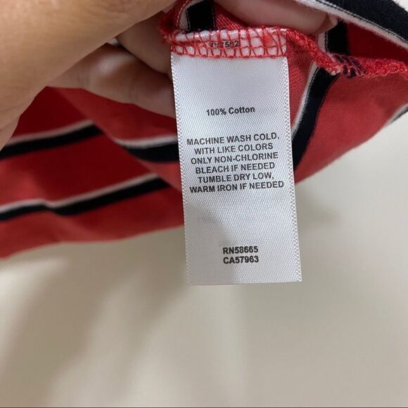 Treasure & Bond Striped Short Sleeve Crop Top Girls Large 10/12 - Picture 4 of 8